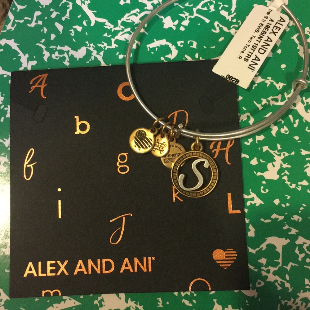 Alex and Ani Initial Bracelet - Letter S NWT